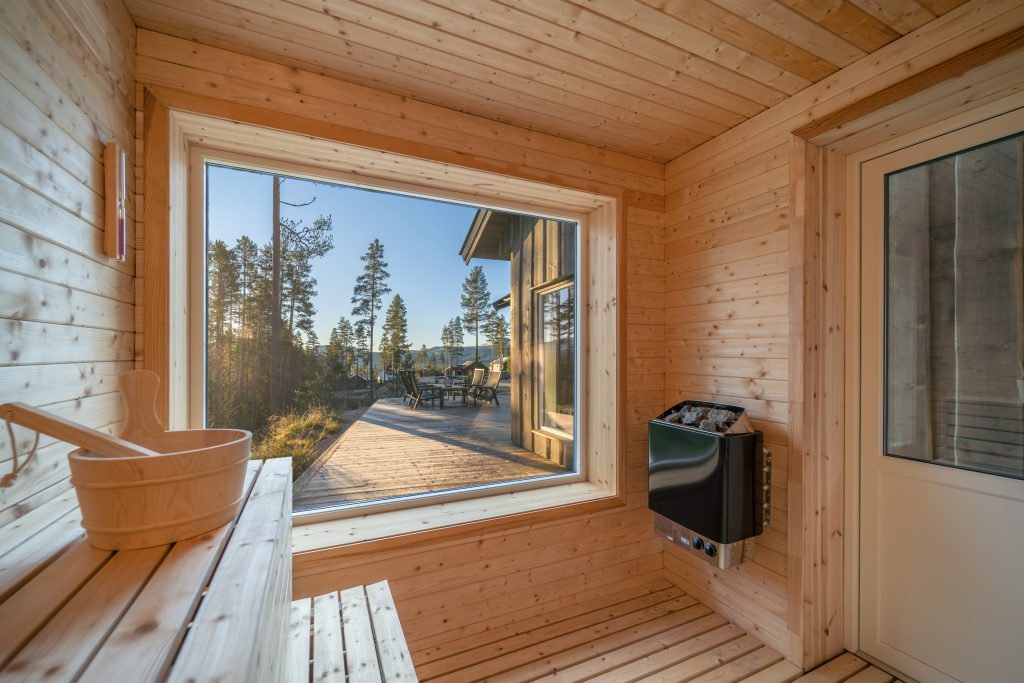 Jord Hytte hjem Portula sauna1