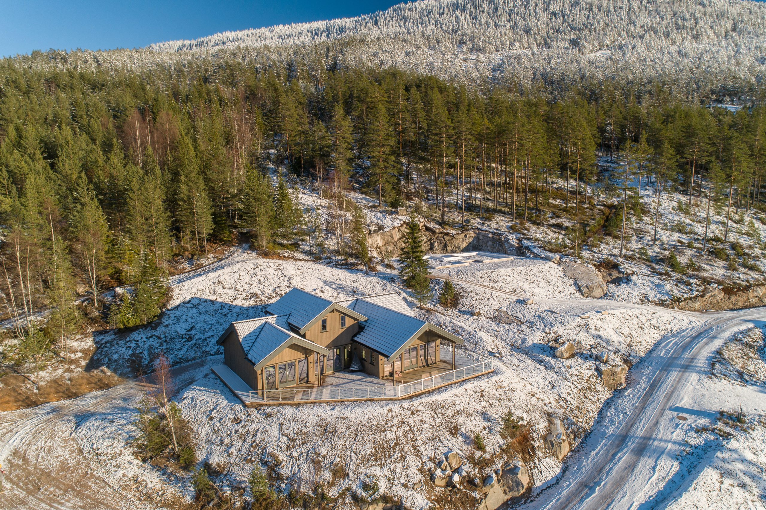 Bovenaanzicht bedrijfswoning Furuheim 52