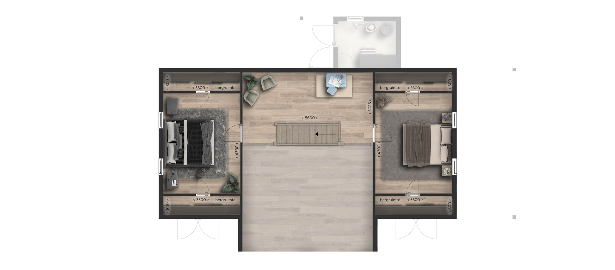Plattegrond eerste verdieping
