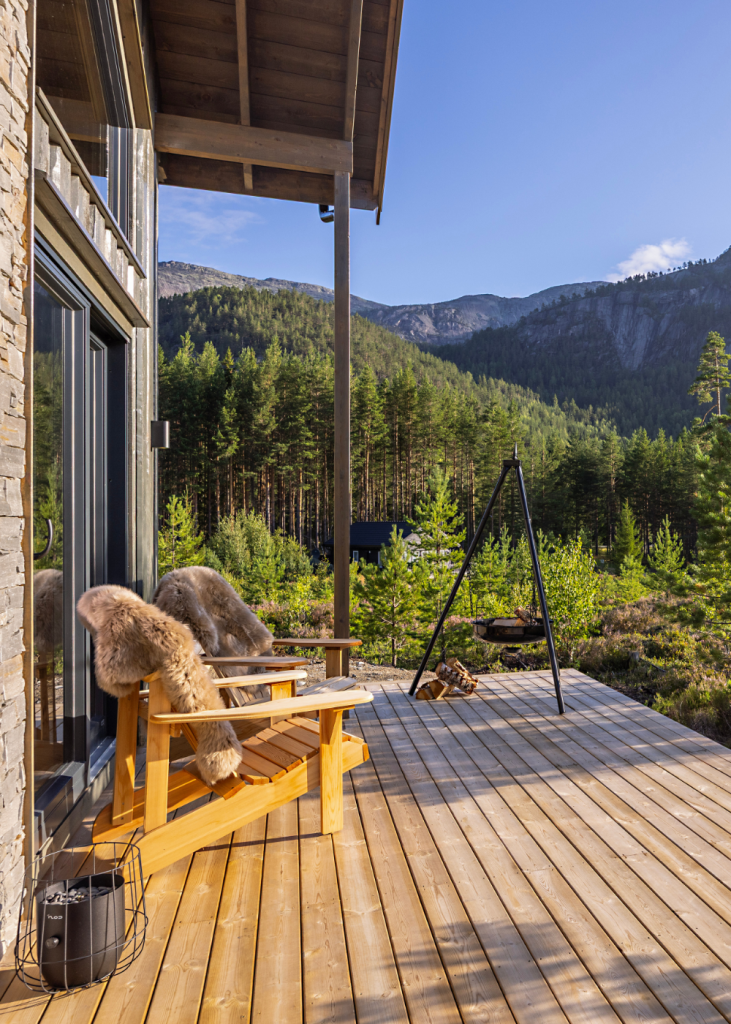 Terrasse feriehus sol