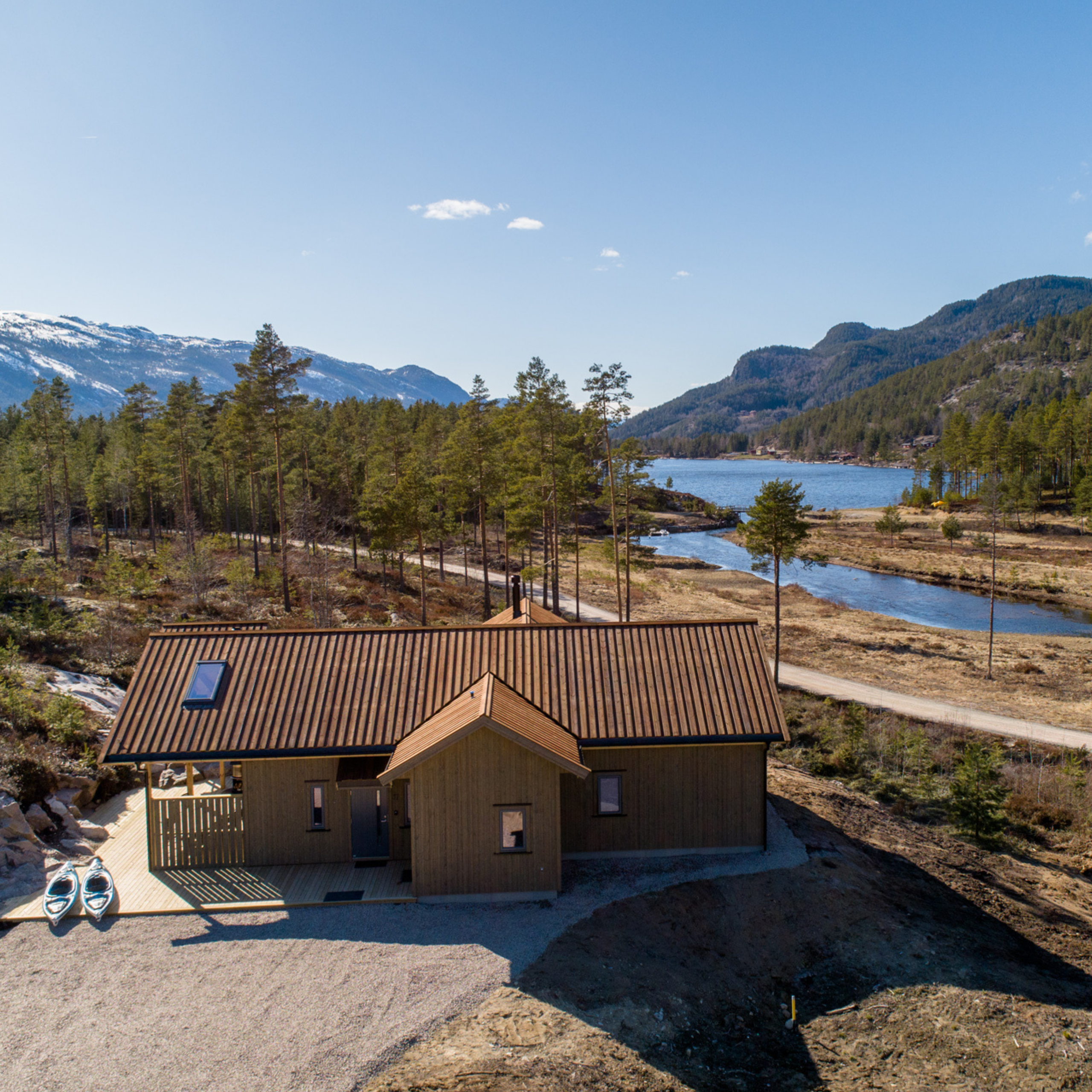 Wonen aan het water in Telemark