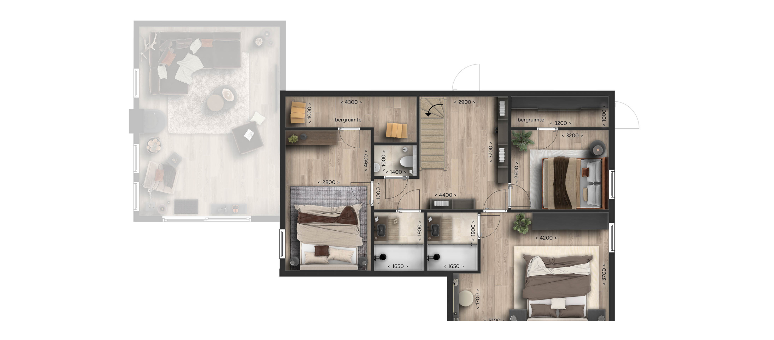Plattegrond eerste verdieping
